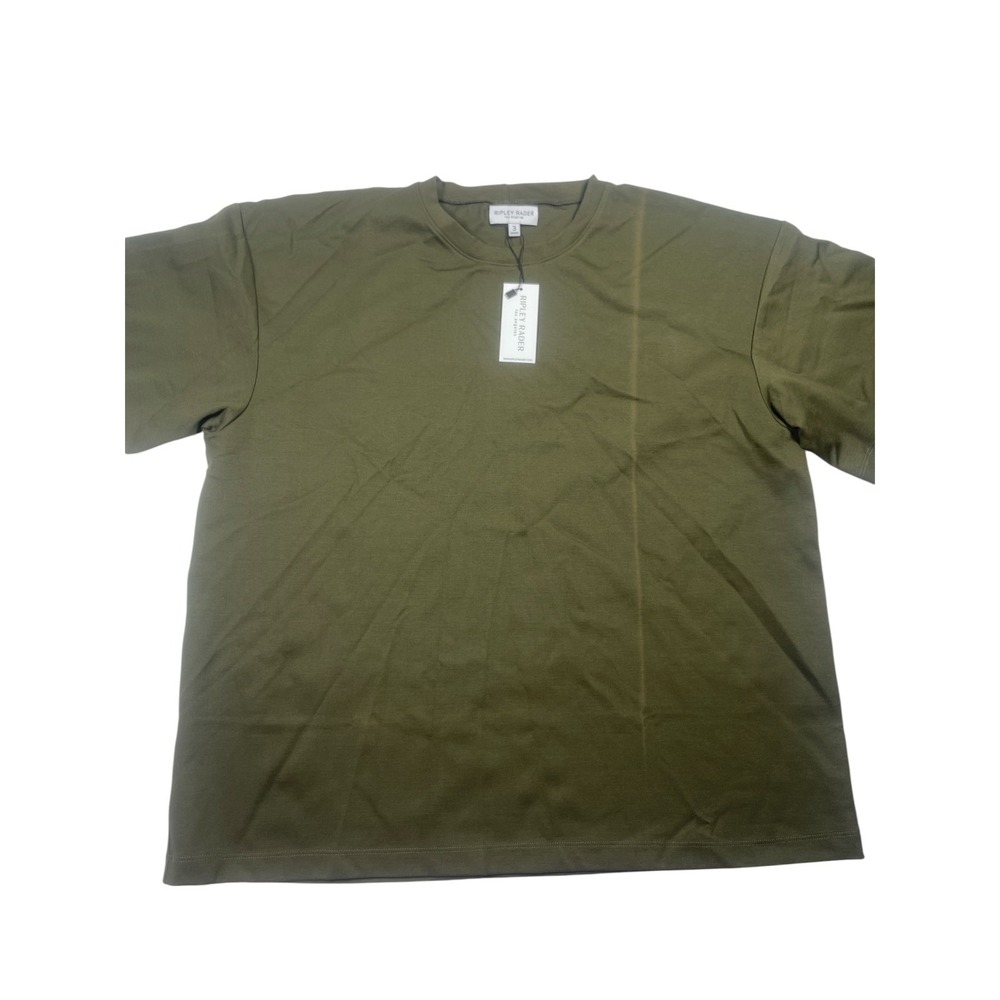 Ripley Rader T-Shirt Women's Medium Olive Green Crew Neck Short Sleeve Pullover